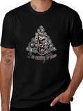 Santas Coming to Town Black Cotton T-Shirt