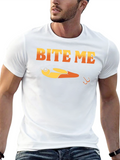 Bite Me Funny Fishing Lure Graphic T-Shirt