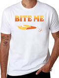 Bite Me Funny Fishing Lure Graphic T-Shirt