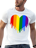 Rainbow Heart Drip Graphic Tee