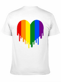 Rainbow Heart Drip Graphic Tee