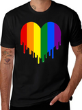 Rainbow Heart Drip Graphic Tee
