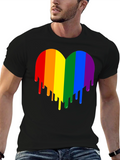 Rainbow Heart Drip Graphic Tee