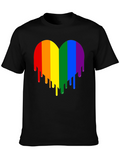 Rainbow Heart Drip Graphic Tee