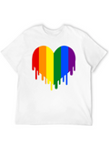 Rainbow Heart Drip Graphic Tee