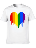Rainbow Heart Drip Graphic Tee