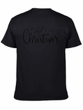 Merry Christmas Black T-Shirt Holiday Tee