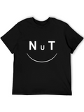 Nut Funny Graphic T-Shirt - Black