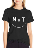 Nut Funny Graphic T-Shirt - Black