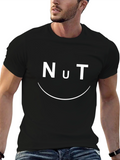 Nut Funny Graphic T-Shirt - Black