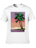 Tropical Palm Tree Graphic T-Shirt