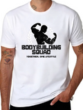 Bodybuilding Squad Black Graphic Tee