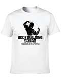 Bodybuilding Squad Black Graphic Tee