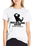 Bodybuilding Squad Black Graphic Tee