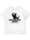 Bodybuilding Squad Black Graphic Tee