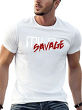 MYLO Savage Graphic Print Black T-Shirt