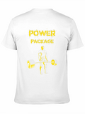 Power Package Black T-Shirt Weightlifting Design