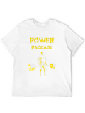 Power Package Black T-Shirt Weightlifting Design