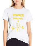 Power Package Black T-Shirt Weightlifting Design