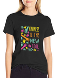 Kindness is the New Cool Black Graphic Tee