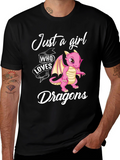 Just A Girl Who Loves Dragons T-Shirt