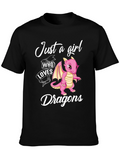 Just A Girl Who Loves Dragons T-Shirt