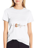 Guitar Heartbeat Graphic Tee