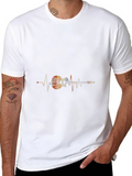 Guitar Heartbeat Graphic Tee