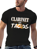 Clarinet and Tacos Graphic T-Shirt