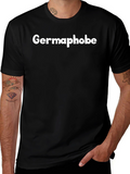 Germaphobe Black Cotton Graphic Tee