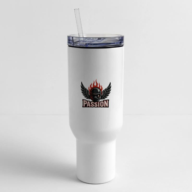 Passion Motorcycle Helmet with Flames