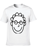Cartoon Face Black T-Shirt