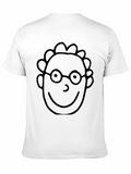 Cartoon Face Black T-Shirt