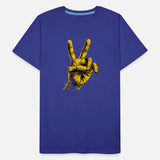 Peace sign hand symbol of global harmony and unity