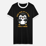 Penguin Hug Fishes Two Timer Funny Bird Cheat Love