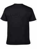 Cute Ghost Graphic Black T-Shirt