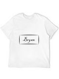 Mens Black T-Shirt with Bryan Design