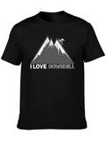 I Love Downhill Mountain Biking T-Shirt