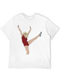 Cartoon Woman Graphic Tee