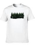Pine Trees Classic Cotton Tee – Unisex Comfort For Any Season