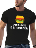 Pixel Burger Classic Cotton Tee – Unisex Comfort For Any Season