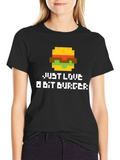 Pixel Burger Classic Cotton Tee – Unisex Comfort For Any Season