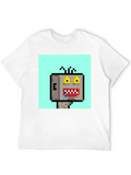 Pixel Crazy Man Classic Cotton Tee – Unisex Comfort For Any Season