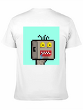 Pixel Crazy Man Classic Cotton Tee – Unisex Comfort For Any Season