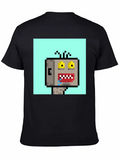 Pixel Crazy Man Classic Cotton Tee – Unisex Comfort For Any Season