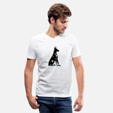 Plain Watchdog Doberman Dog Silhouette