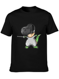 Dino Fencing Black T-Shirt