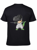 Dino Fencing Black T-Shirt