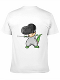 Dino Fencing Black T-Shirt