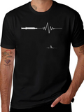 Medical Pulse Syringe Graphic Tee - Black